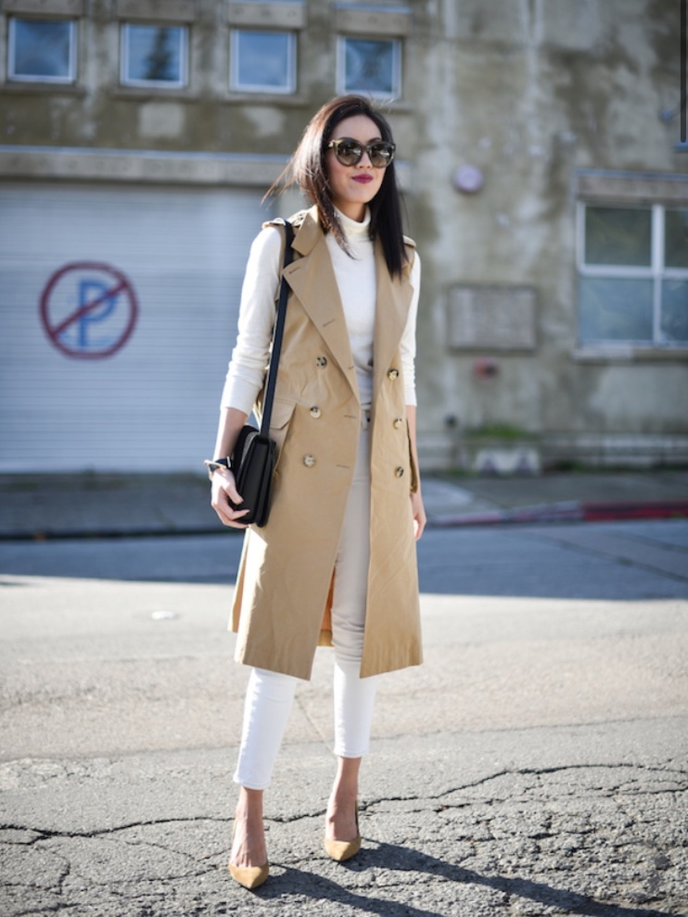 Band of Outsiders Tan Trench Vest or Dress - NWOT, size 2-4 (IT40)